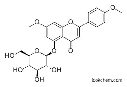 Molecular Structure of 197018-71-6 (5-Hydroxy-4',7-dimethoxyflavone 5-O-beta-D-glucopyraside)